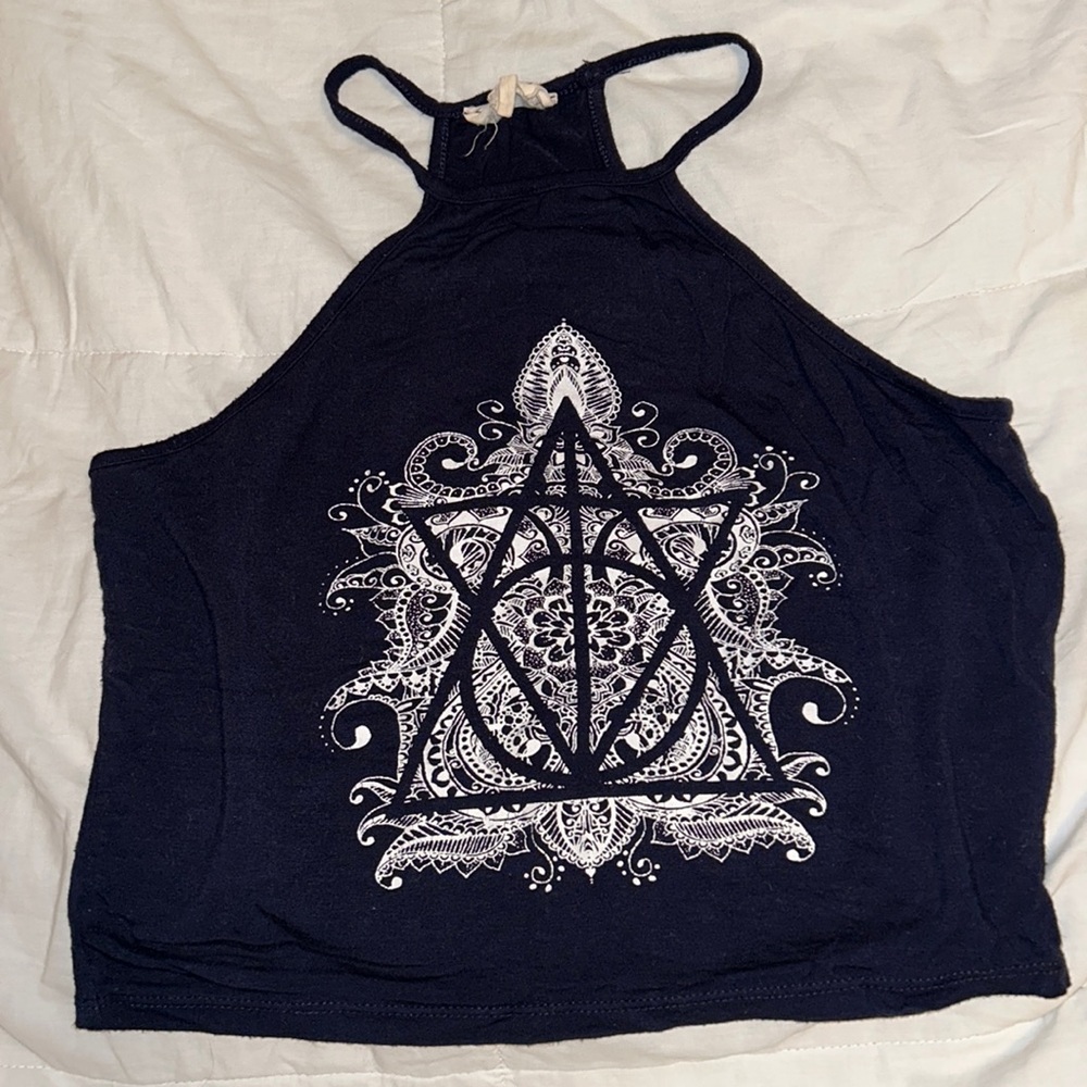 L.A. Hearts, Dark Blue, Halter Tank, size M
